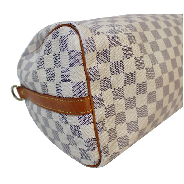 Women LV Speedy 30 Bandouliere Damier Azur Clutch