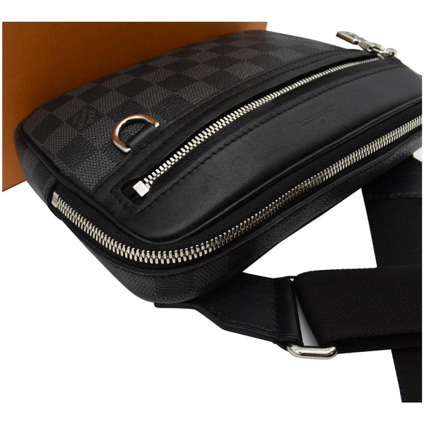 LOUIS VUITTON Scott Damier Graphite Messenger Bag Black
