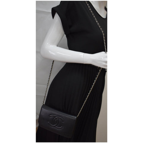 CHANEL Timeless CC WOC Caviar Leather Crossbody Bag Black