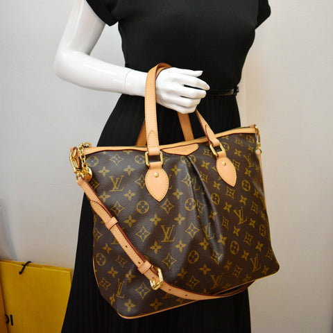 LOUIS VUITTON Palermo PM Monogram Canvas Shoulder Bag Brown