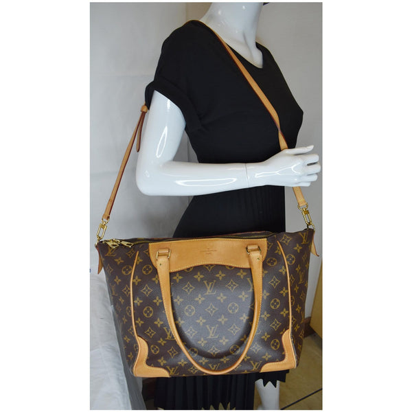 LOUIS VUITTON Estrela MM NM Monogram Canvas Shoulder Bag Brown