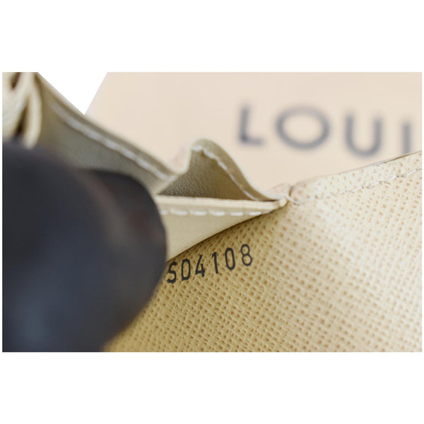 LOUIS VUITTON Emilie Damier Azur Wallet White