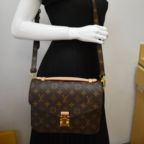 LOUIS VUITTON Metis Pochette Monogram Canvas Crossbody Bag Brown - sold