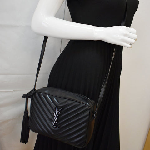 Yves Saint Laurent Lou Chevron Leather Camera Crossbody Bag