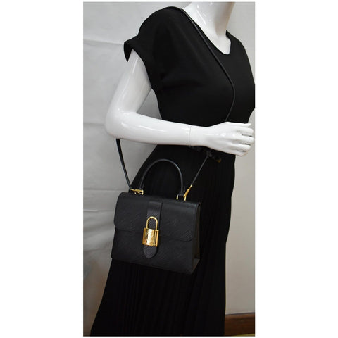 LOUIS VUITTON Locky BB Epi Leather Crossbody Bag Black