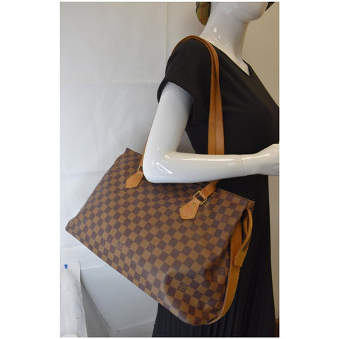 LOUIS VUITTON Chelsea Damier Ebene Shoulder Bag Brown