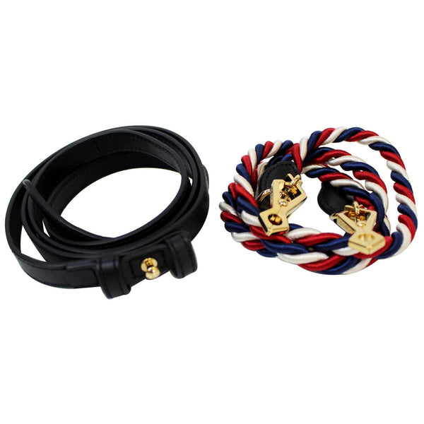 GUCCI Sylvie Mini Leather Crossbody Bag Black 470270