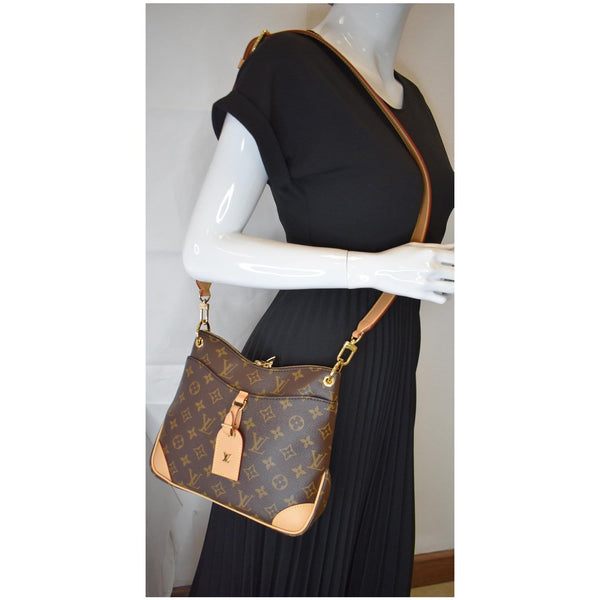 Lv Odeon NM Monogram Canvas Shoulder Bag brown