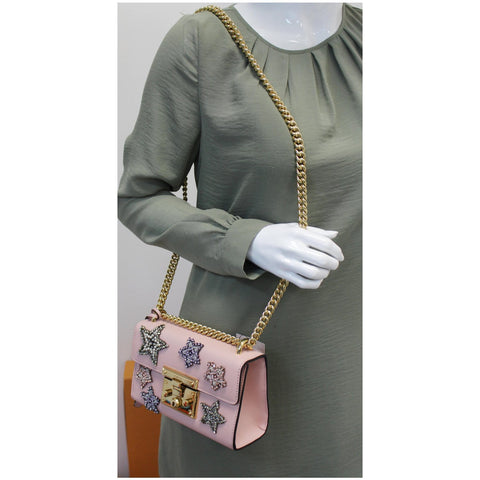 Gucci Padlock Star Small Embroidered Shoulder tote