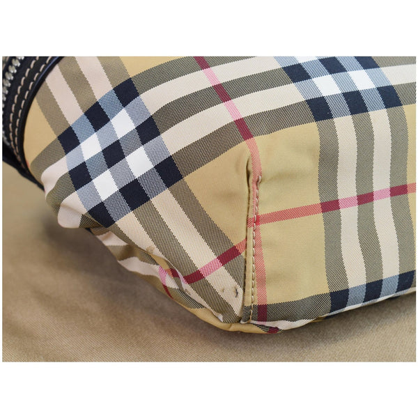 BURBERRY Vintage Check Canvas Medium Bum Bag Beige