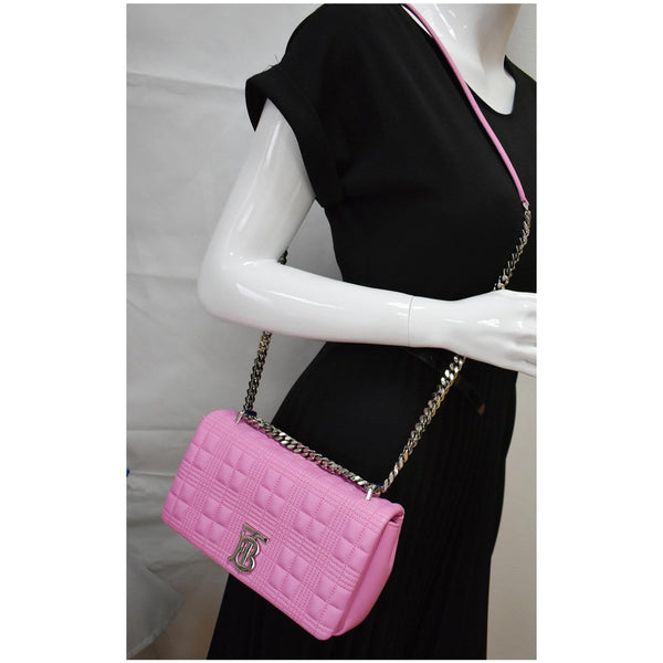 Burberry Small Lola Quilted Lambskin Crossbody Bag