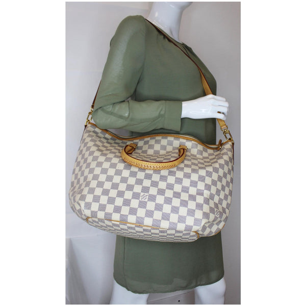 Louis Vuitton Riviera MM Damier Azur Shoulder Bag - lv designer bag
