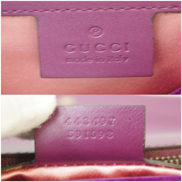 GUCCI GG Marmont Velvet Small Shoulder Bag Purple 443497