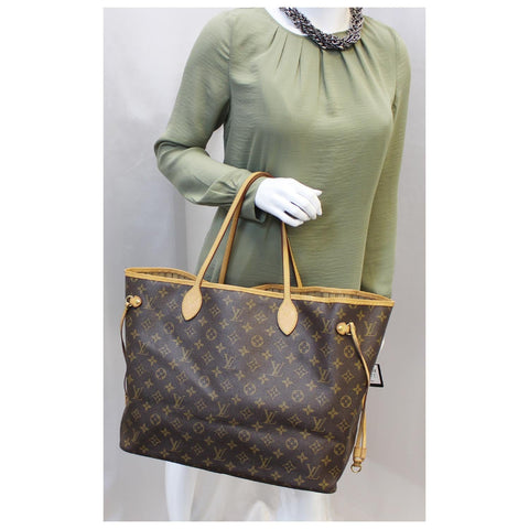 LOUIS VUITTON Neverfull GM Monogram Canvas Tote Shoulder Bag-US