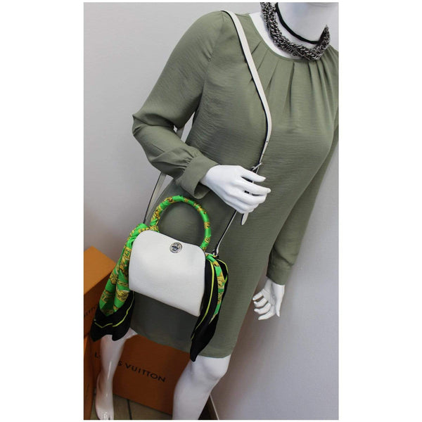 Balenciaga Flap Scarf XS Top Handle Crossbody Bag White for women