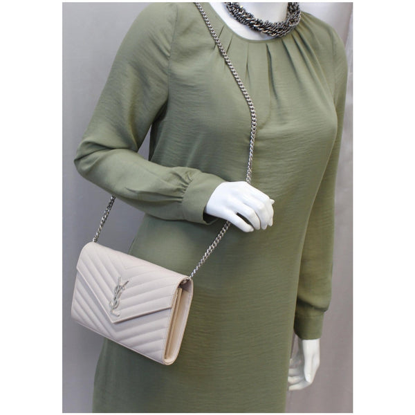 Yves Saint Laurent Wallet Chain Grain De Poudre for women