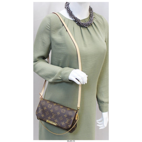 LOUIS VUITTON Favorite PM Monogram Canvas Crossbody Bag