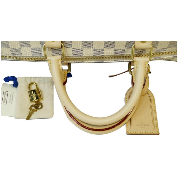 Louis Vuitton Keepall 55 Bandouliere Damier Azur Bag with strap