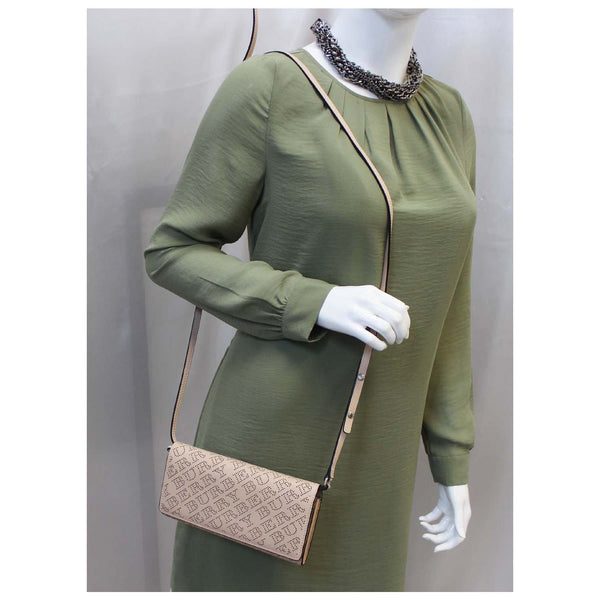 Burberry Crossbody Bag Hampshire Perforated Leather for women