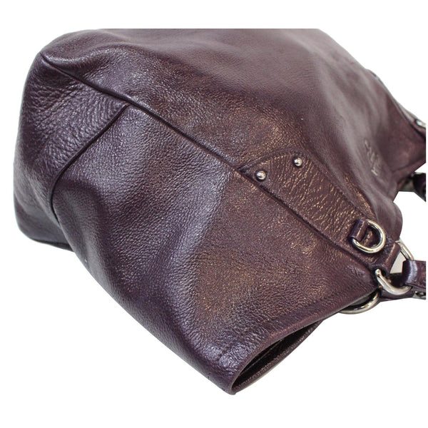 PRADA Cervo Lux Chain Shoulder Bag Purple