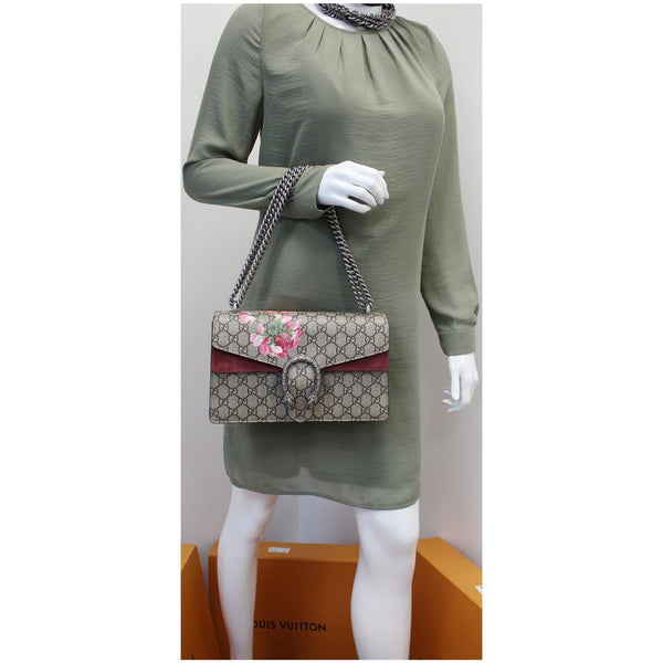 GUCCI Dionysus small GG Blooms Shoulder bag Beige 400249