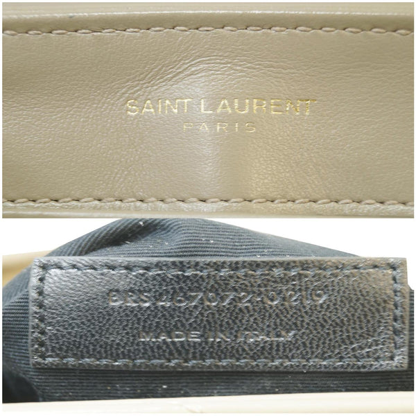 YVES SAINT LAURENT Matelasse Loulou Toy Calfskin Crossbody Bag Taupe