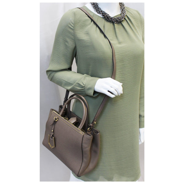 Fendi Roma Petite 2 Jours Leather for women