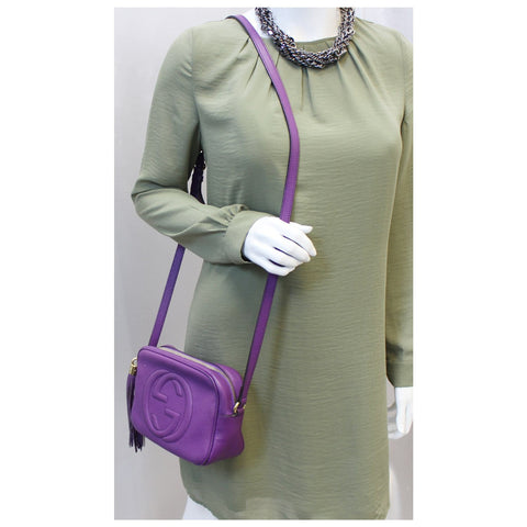 GUCCI Soho Disco Pebbled Leather Small Crossbody Bag 308364-US