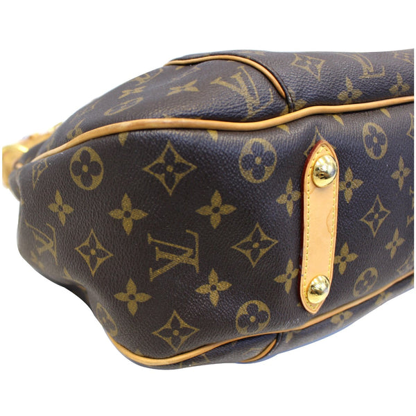 LOUIS VUITTON Galliera PM Monogram Canvas Shoulder Handbag Brown-US