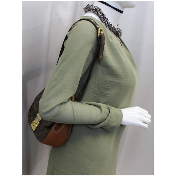 LOUIS VUITTON Eden PM Monogram Canvas Shoulder Bag Brown