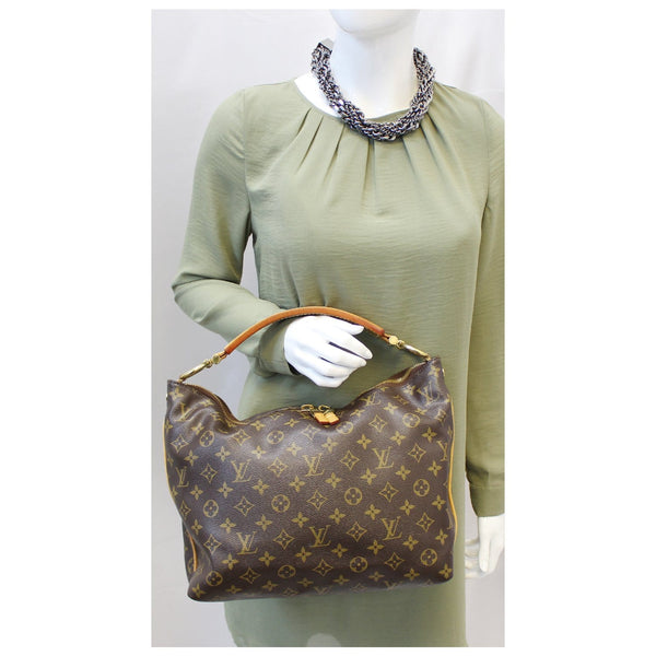 LOUIS VUITTON Sully PM Monogram Canvas Shoulder Bag-US