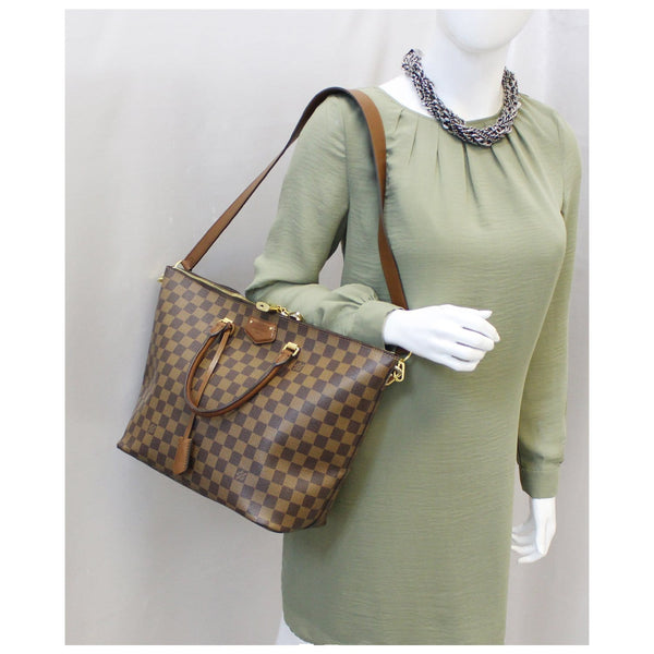 LOUIS VUITTON Belmont Damier Ebene Shoulder Handbag-US
