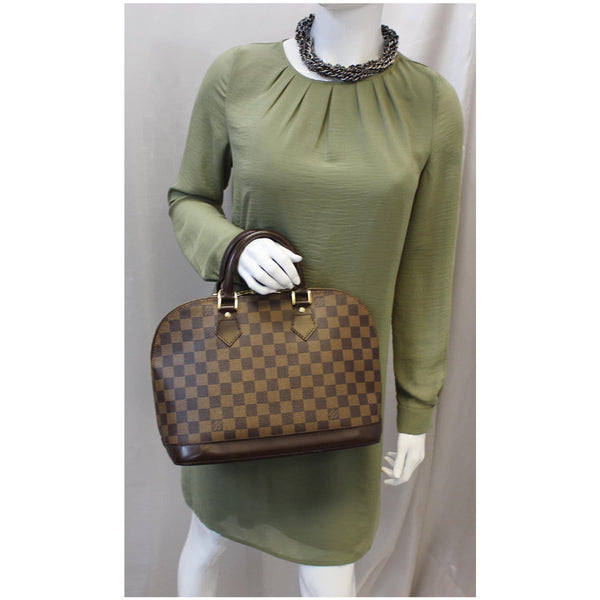 Louis Vuitton Alma PM Damier Ebene Hand bag Brown