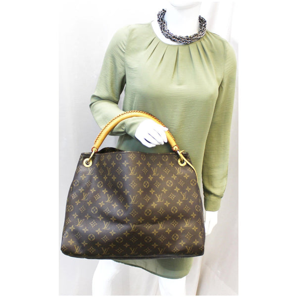 LOUIS VUITTON Artsy MM Monogram Canvas Shoulder Bag Brown-US