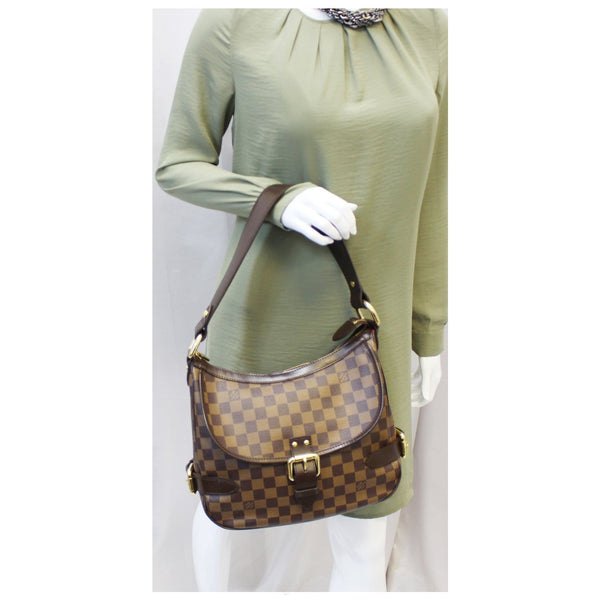 LOUIS VUITTON Highbury Damier Ebene Shoulder Handbag-US