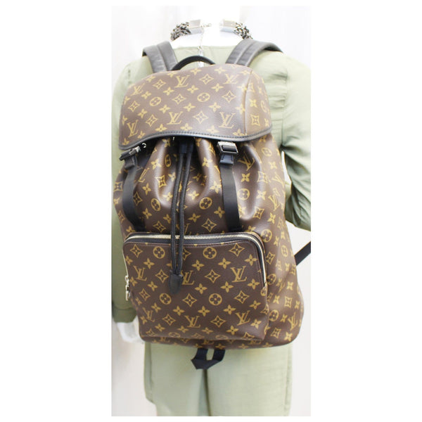 LOUIS VUITTON Zack Monogram Macassar Canvas Backpack Bag