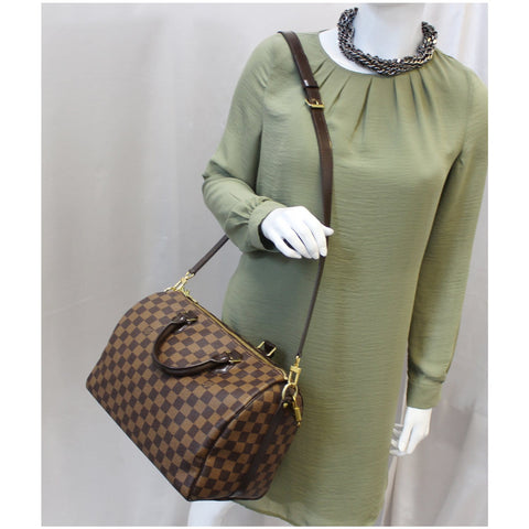 Louis Vuitton Speedy 30 Damier Ebene Shoulder Bag