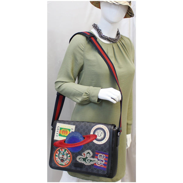 Gucci Messenger Bag Night Courrier GG Supreme Flap for women