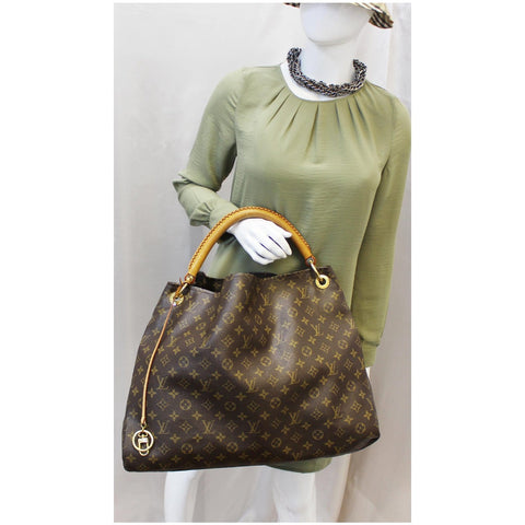 LOUIS VUITTON Artsy GM Monogram Canvas Hobo Shoulder Bag Brown-US