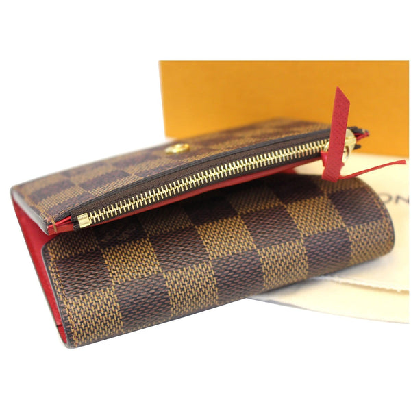 LOUIS VUITTON Victorine Damier Ebene Wallet Red-US
