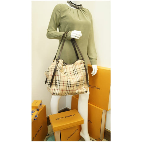 BURBERRY Canterbury Haymarket Check Tote Bag Multicolor