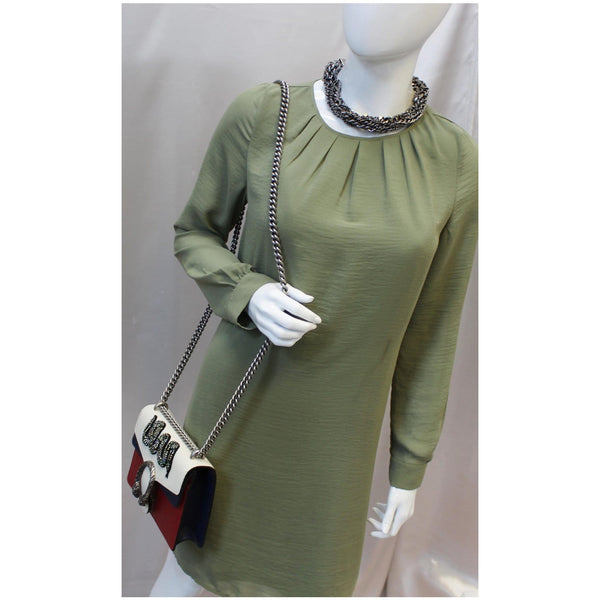 Gucci Dionysus Mini Crystal Embroidered Snake Bag - shoulder bag