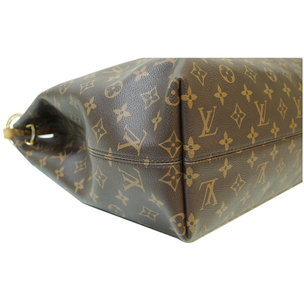 lv Graceful MM Monogram Canvas shoulder bag left side