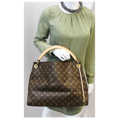 LOUIS VUITTON Artsy MM Monogram Canvas Hobo Shoulder Bag