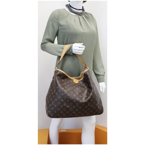 Lv Delightful MM Monogram Canvas Bag comfortable