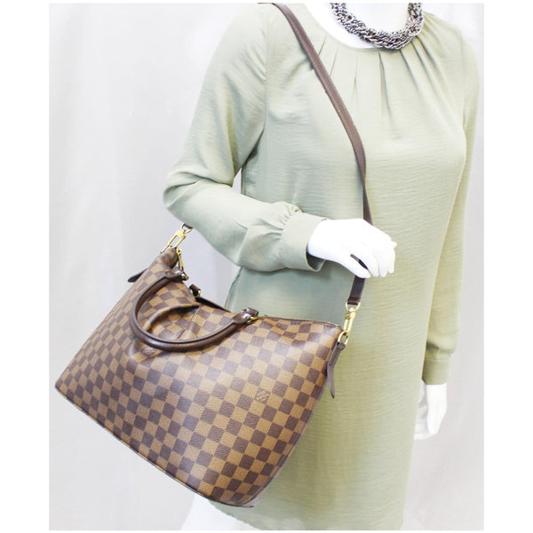 LOUIS VUITTON Siena GM Damier Ebene Shoulder Bag Brown-US