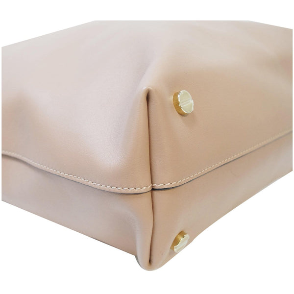 VALENTINO Garavani Lovestud Calfskin Leather Tote Bag Pink - Side View