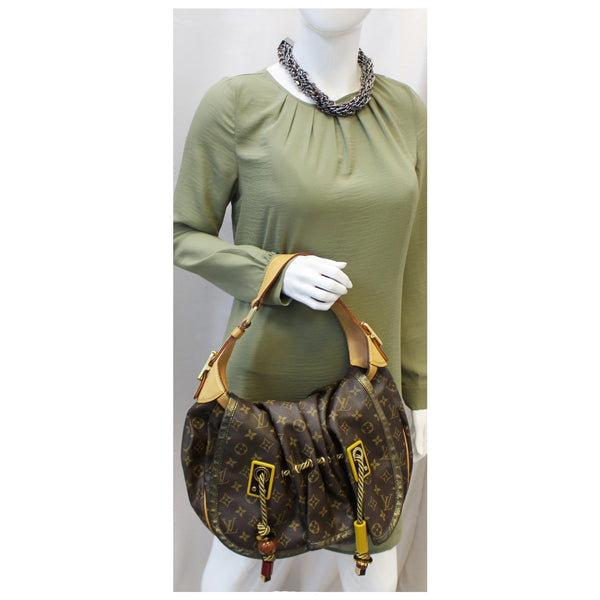 LOUIS VUITTON Kalahari GM Monogram Canvas Shoulder Handbag-US