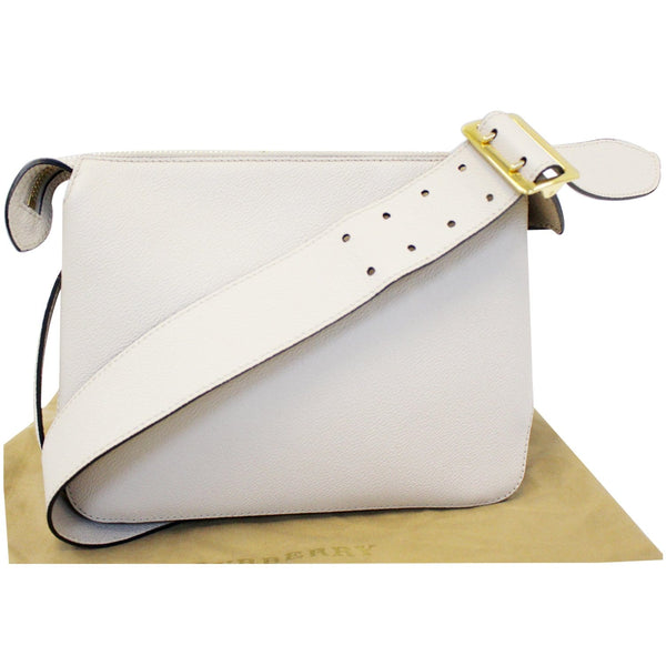 BURBERRY Helmsley House Check Grained Leather Crossbody Bag-US