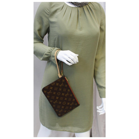 LOUIS VUITTON Pochette Wristlet Pouch Neverfull MM Monogram Canvas-US